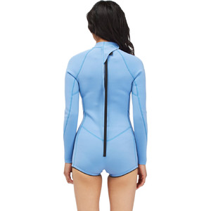 2022 Billabong Womens Spring Fever 2mm Long Sleeve Back Zip Shorty Wetsuit C42G54 - Surfside